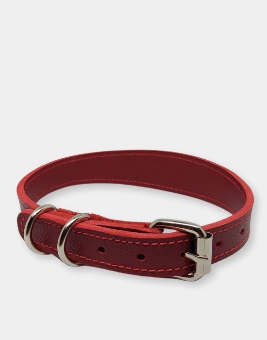 Konik Model Deri Boyun Tasması Bordo (M-36/44)